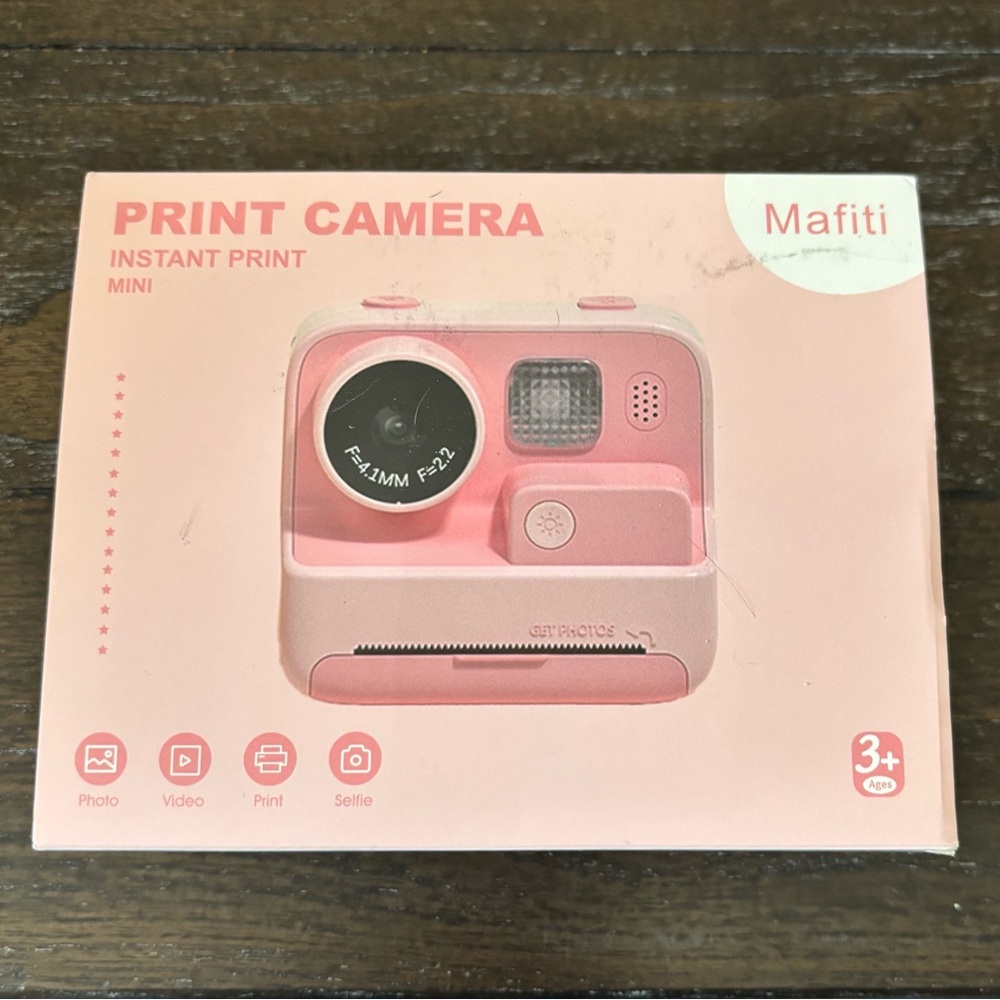 NEW - Orange Mafiti Instant Print Camera